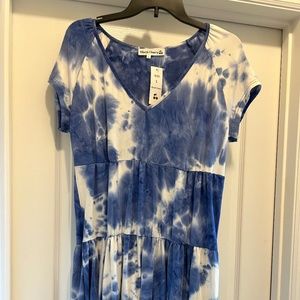 Tie Dye stretch Junior Size L Dress NWT